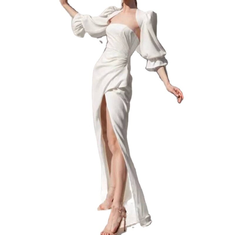 Элегантное платье в стиле Whit для вечеринки, банкета, приема, можно носить платье