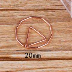 12pcs Cartoon geometric paper clip paper clip cartoon paper clip triangle