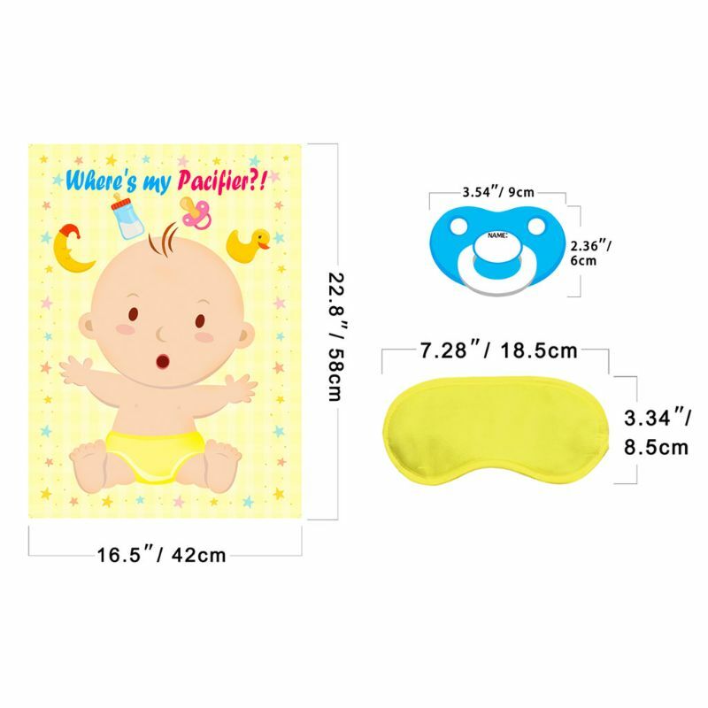 Pin De Fopspeen Op De Baby Game Voor Baby Shower Decoraties Kids Verjaardagsfeestje Supplies, grote Baby Shower Games Poster 24 Pa