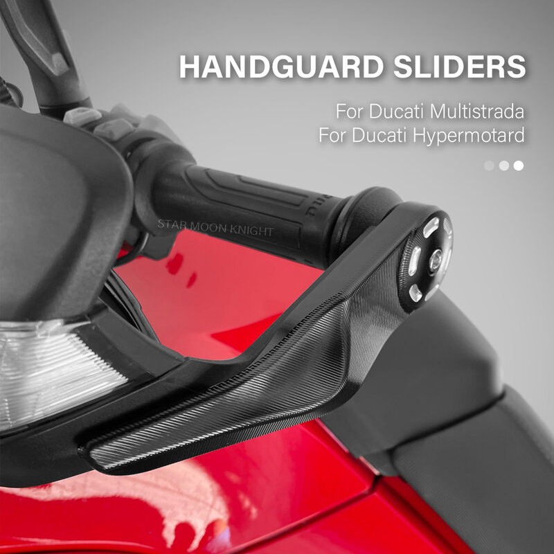 รถจักรยานยนต์ Handguard Sliders Handlebar Handguards Hand Guard Protector สำหรับ Ducati Multistrada 1260 1200 950 Hypermotard 950