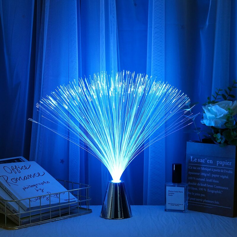 Neue Bunte LED Fiber Nachtlicht Lampe Romantische Kleine Nacht Licht Für Chrismas Geschenk Bunte Blinkende Licht Leucht Spielzeug
