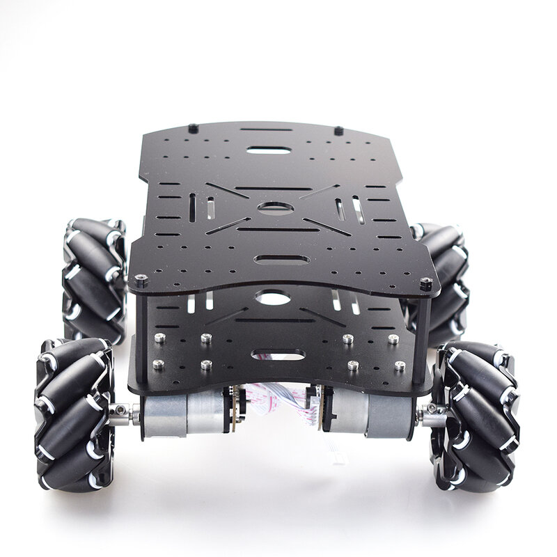 Kit de châssis de voiture Robot à commande en boucle fermée, avec Bluetooth PS2/HC-06, pour bricolage de tige de Robot