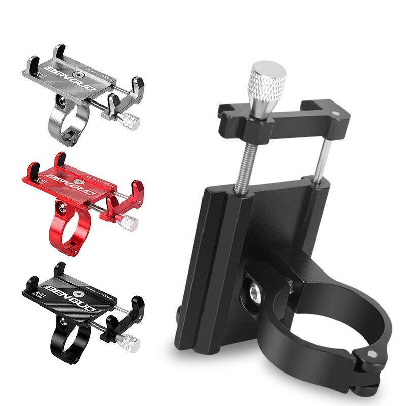 New Brand Bicycle Phone Holder for IPhone Samsung Universal Mobile Cell Phone Holder Bike Handlebar Clip Stand GPS Mount Bracket