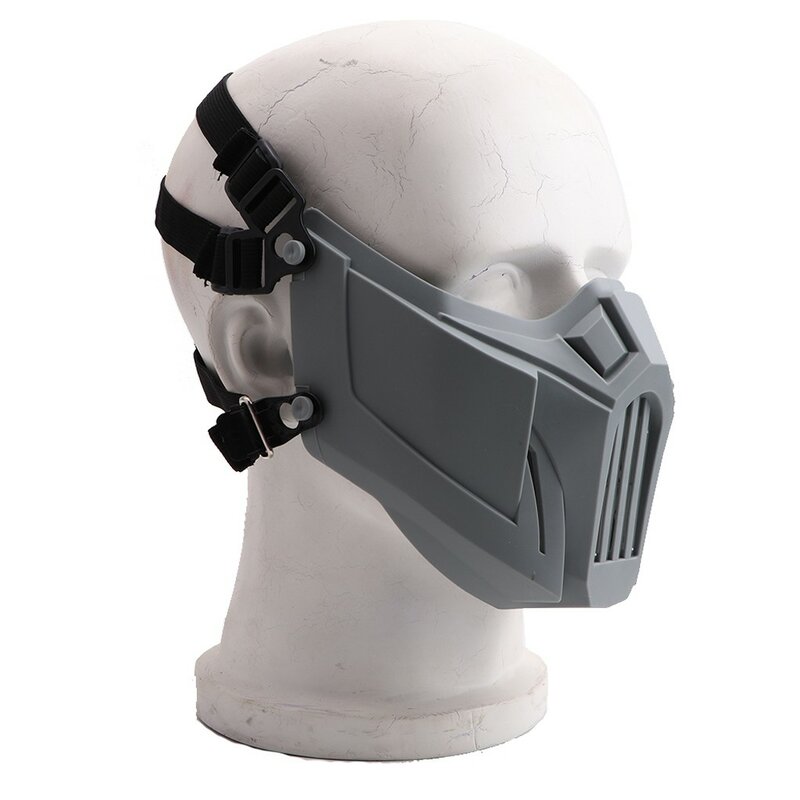 Maschera respiratoria per mascherata all'aperto antivento antipolvere Cosplay sci ciclismo maschera di sicurezza regolabile mascara