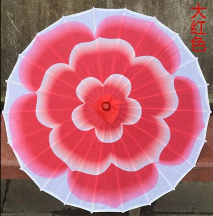Бумажный зонт для китайских народных танцев 82 см, маленький винтажный женский классический