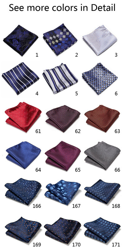 126 muitas cores marca mais novo estilo superior grau de seda tecido bolso quadrado dropshipping xadrez ouro ajuste grupo abril dia dos tolos