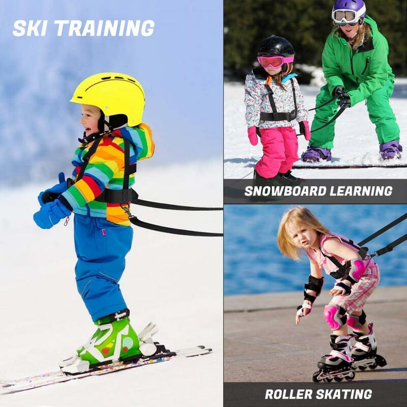 Multifunctional เล่นสกีความปลอดภัยเข็มขัดที่เชื่อถือได้ปลอดภัยคำแนะนำคุณภาพสูงเด็กสกี Tali Bahu กับเชือกลาก