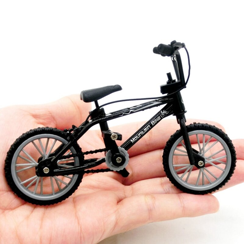 New Mini Size Fingerboard Bicycle Toys With Brake Rope Simulation Alloy Finger Bmx Bike Children Educational Gift