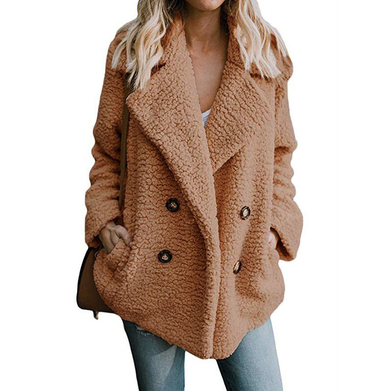 Cappotto donna cappotti di pelliccia sintetica manica lunga giacche di pelliccia soffice inverno caldo giacca femminile oversize donna cappotto invernale Casual 2021