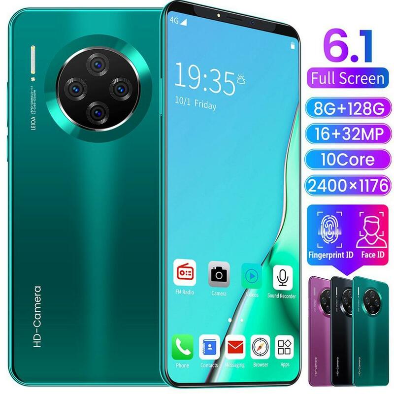 phone Android Smartphone new for Mate33 Pro Big Screen Phone  android Hd Display Hd Camera Streamline Fashion Shape Mobile Phone