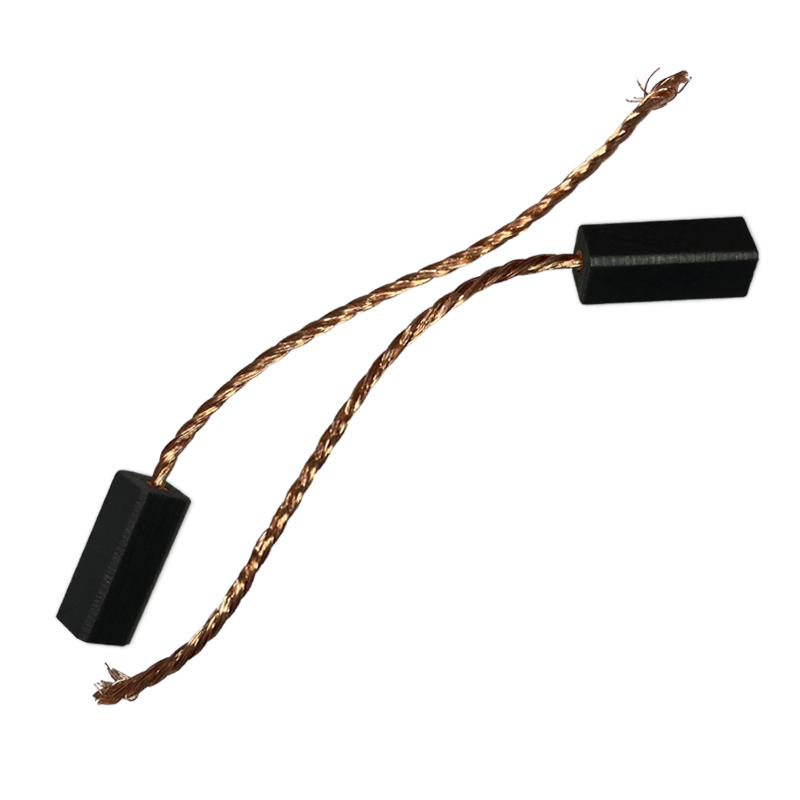 Escovas de fio de carbono 5*5*13mm, 10 peças gerador de fios, escova de motor elétrico genérico, substituição de escovas contendo cobre