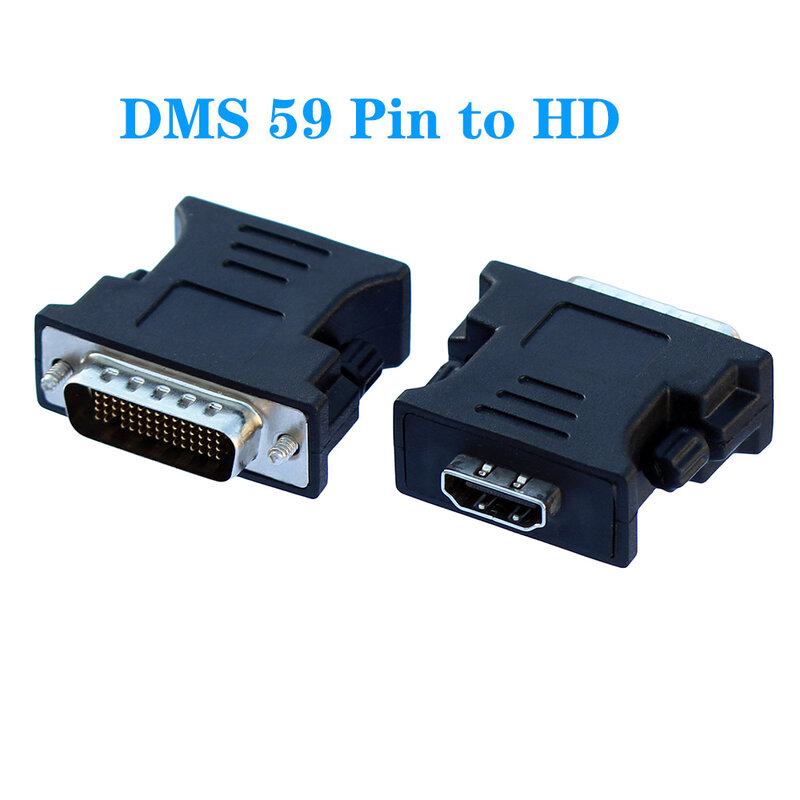 1 peça DMS-59 para hd adaptador 59 pinos para hd-macho compatível para fêmea para placa de vídeo