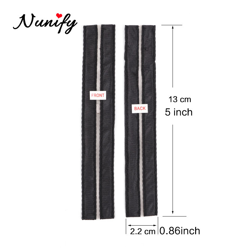 Nunify-보이지 않는 스위스 레이스 가발 제작 용 블랙 밴드 가발 액세서리, 보이지 않는 클로징 패션 가발 도구 레이스 클로저