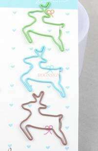 6pcs Office stationery supplies animal paper clip cartoon bookmark color paper clip custom gift color pin