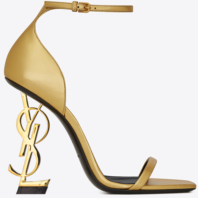 US4-11 sexy womens clubwear peep toe couro de patente alta irregular estranho saltos sandálias fivela sapatos plus size 8 cores c1053