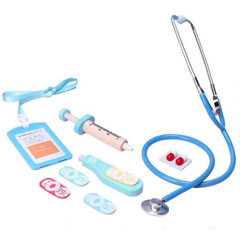 Cor suave 5 Pçs/set Magnético Em Miniatura Brinquedo Kit Médico Premium Textura Crianças Brinquedo Médico Rico Acessórios para Casa