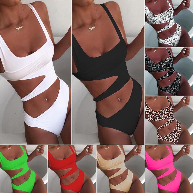 Maiô feminino, peça única, branco, sexy, traje de banho, push up, moda praia, piscina, para mulheres, novo, 2020