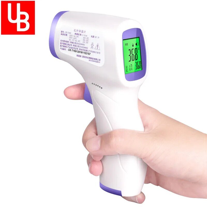 Forehead Non Contact Baby Thermometer Infrared LCD Body Temperature Fever Digital IR Measurement Tool Gun for Baby Adult