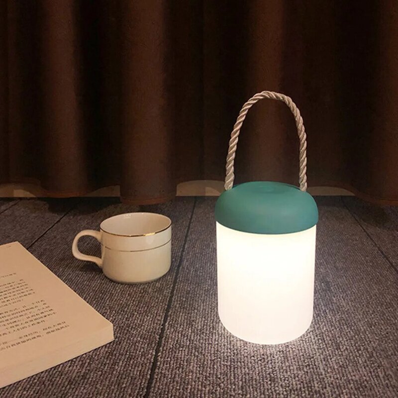 Portátil LED Touch Dimmable Night Light, lanterna ao ar livre, recarregável USB, lâmpada de cabeceira do quarto para crianças, presente do bebê