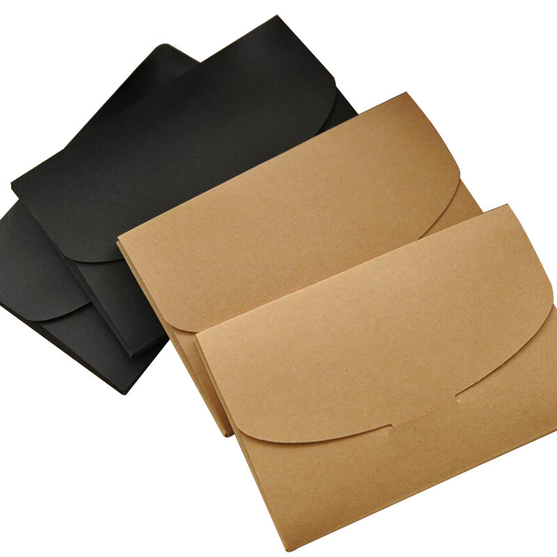 10 Stks/partij Nieuwe Vintage Kraftpapier Diy Multifunctionele Envelop Postcard Zak Pakket Doos Studenten Diy Gereedschap Verpakking Box Groothandel