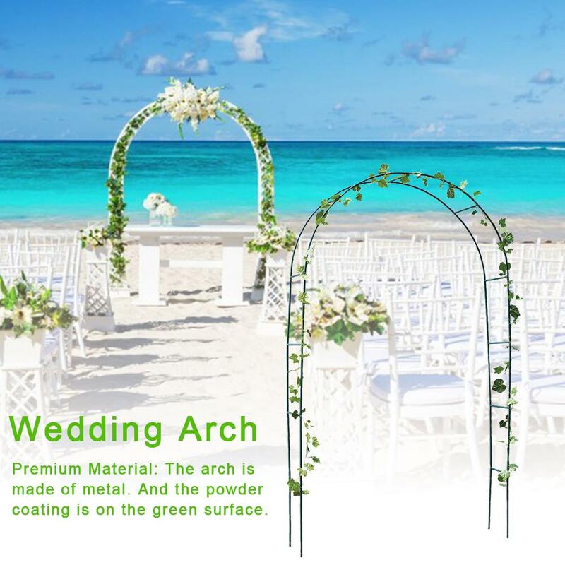 Boda arco decorativo Jardín de pérgola soporte de hierro flor marco para el matrimonio de cumpleaños decoración para fiesta de boda DIY arco