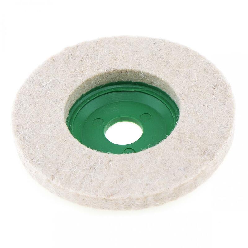 Precision Soft White Wool Polishing Plate Felt Wheel Polishing Disc Buffing Pads for Metal Glass Ceramics Polishing Grinding