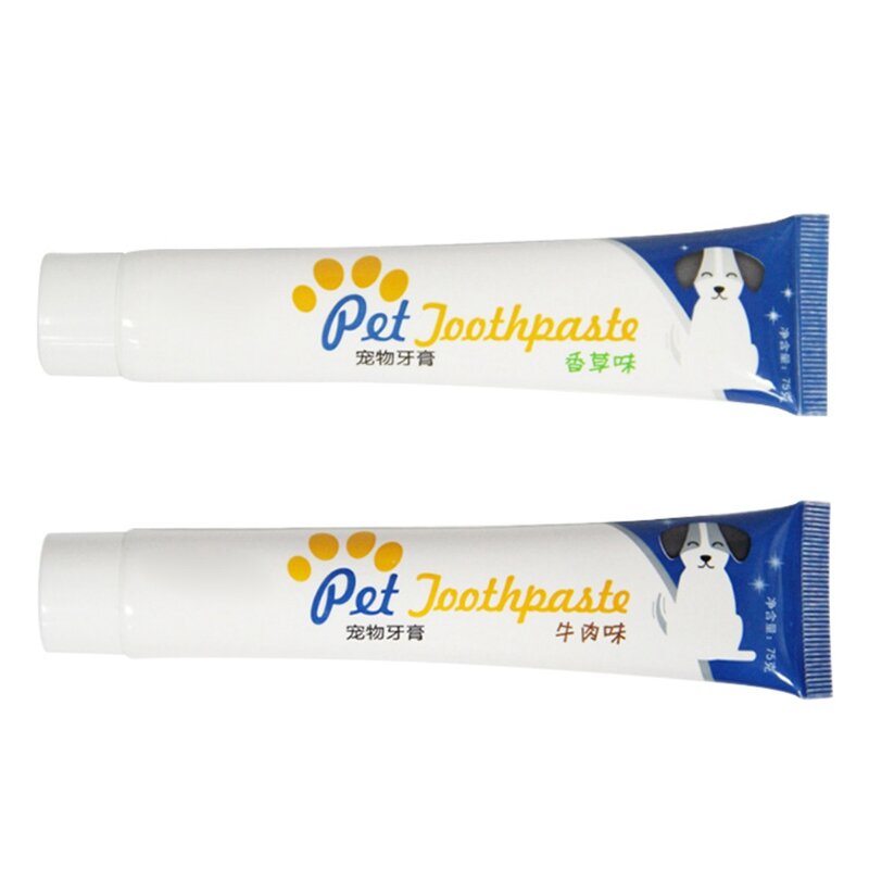 Pet Dentes Suprimentos De Limpeza, Cão Saudável Comestível Creme Dental para Limpeza Oral e Cuidados Animais de estimação Escova Dental