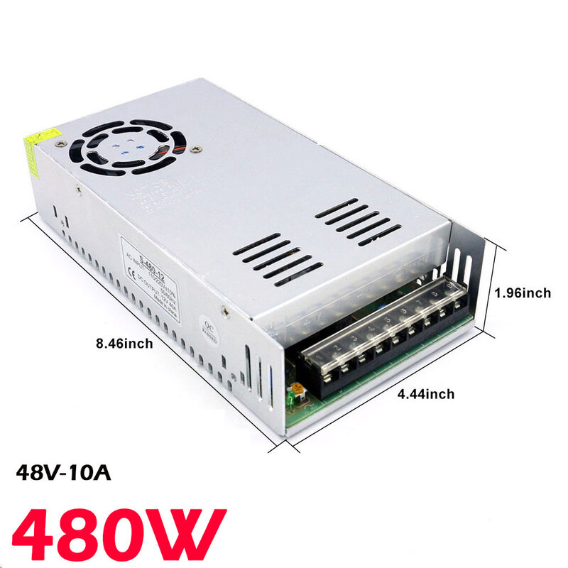 DC 48V 10A 480W Power Supply Lighting Transformer For LED Strip Light Switching Power Adapter Driver Tools Switch Power Tools