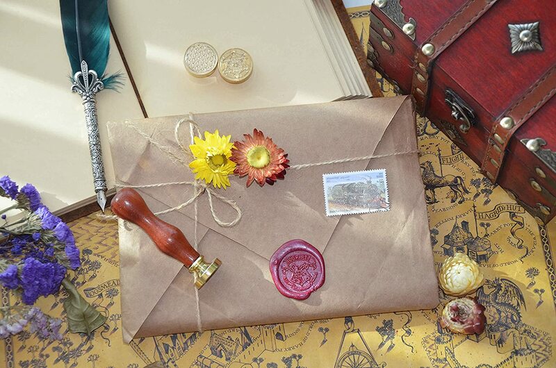 Sceaux en cuivre avec poignée en bois, sceau de géométrie sacrée, kit de timbres d'avertissement, bancs