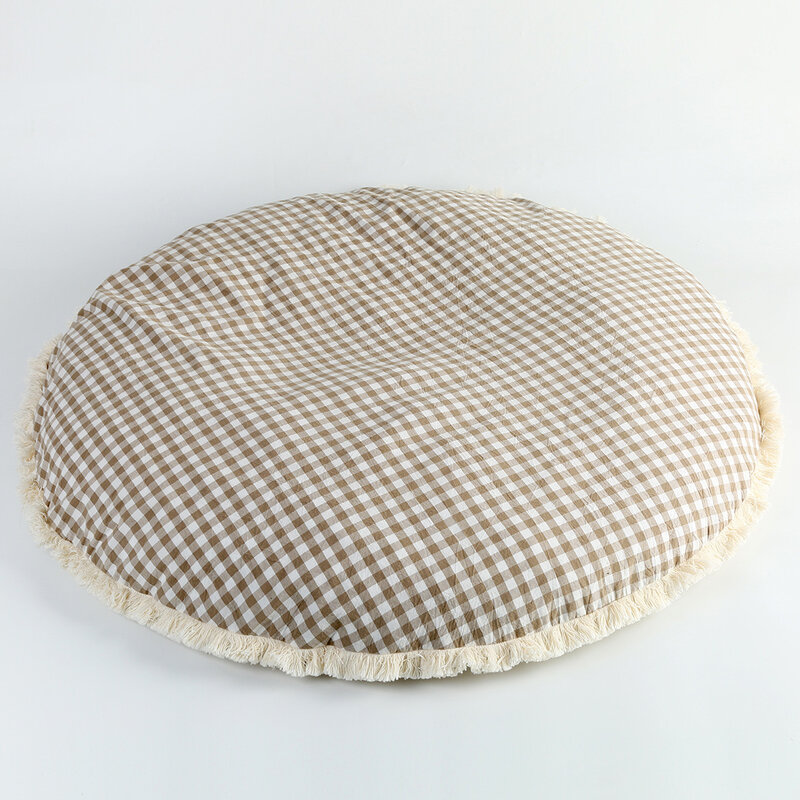 Ins children's round wool ball climbing pad simple  bedroom   room decorative 