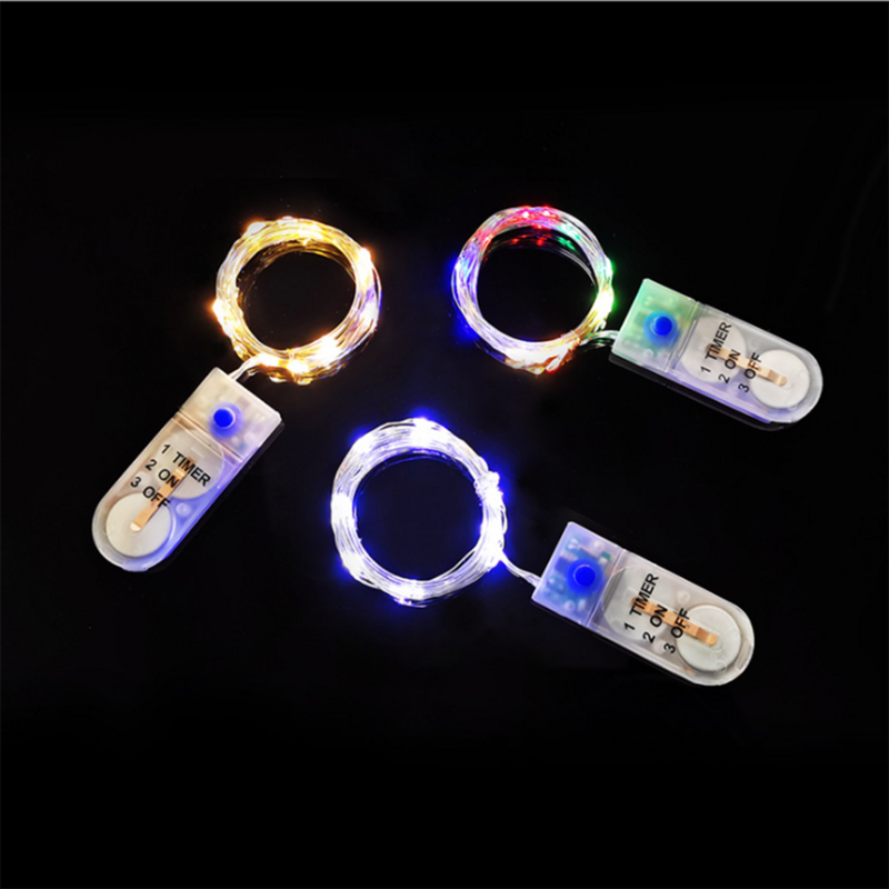 Inteligentny czas nowy przycisk baterii łańcuchy świetlne pudełko na prezent świąteczny dekoracja pokoju kwiaty dekoracja LED czas pracy 6 godzin