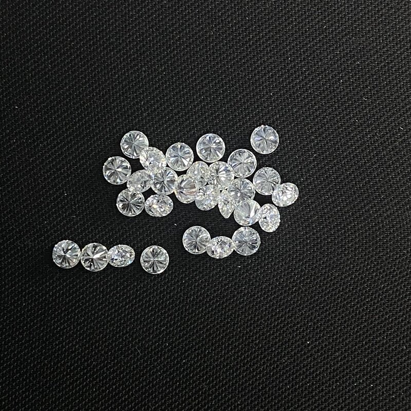 2 шт./мешок 100% натуральный алмазный камень, 0,11 карат, маленький размер 3 мм H SI, очень хорошая вырезанная индийская цена на алмаз