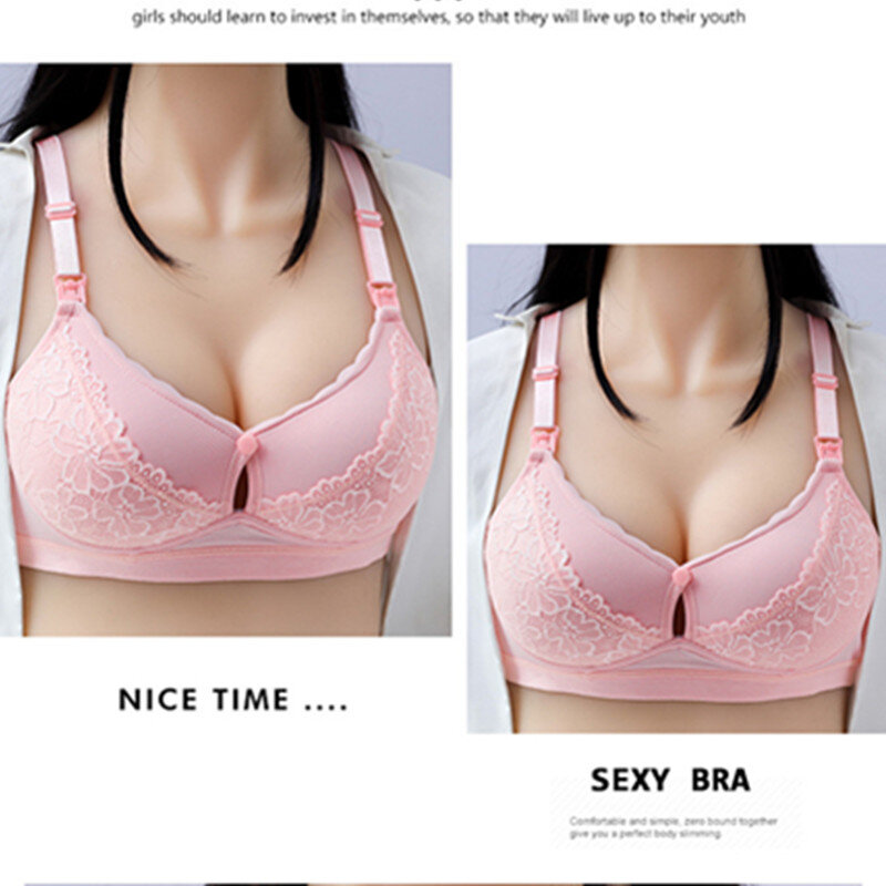 Reggiseno per allattamento reggiseni per allattamento traspiranti per donne incinte reggiseno per maternità Plus Big Size facile alimentazione Soutien Gorge Allaitement