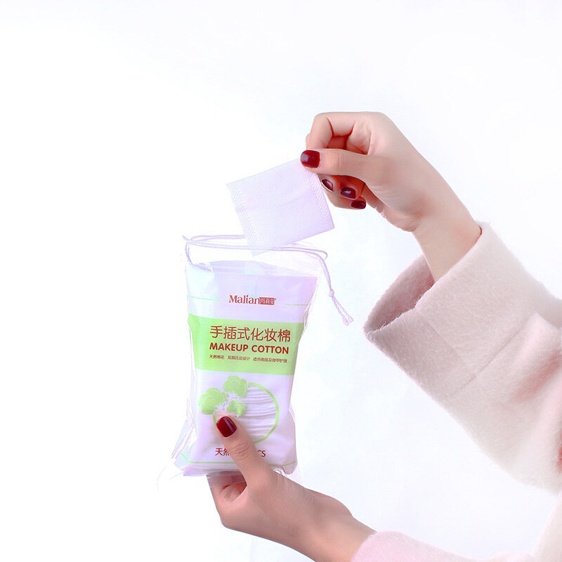 50 Stuks Make-Up Katoen Wegwerp Gezicht Handdoek Seal Cosmetische Schoonmaken Tool Manicure Vegen Hand Insert Katoen Pads Reizen