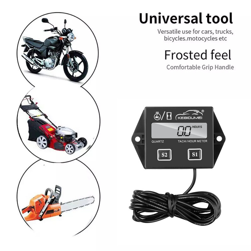 Tacómetro Digital Universal para motocicleta, medidor de horas para Moto, barco, motosierras, ZW-T marino