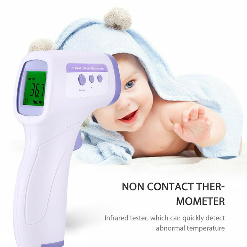 Termometro a infrarossi termometro digitale senza contatto frontale LCD IR termometro multifunzione per il corpo per bambino adulto