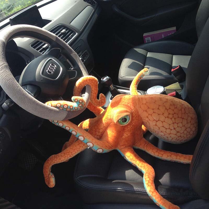1 Pcs Ins 55-80ซม.จำลองชีวิตจริง Big Octopus ตุ๊กตาปลาหมึกยักษ์ของเล่นหมอน Sea ด้านล่างตุ๊กตา Stitch Creative สมจริงของขวัญ