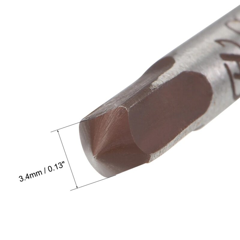 Uxcell-grifos de mano métricos M3, rosca 0,5, paso 3 flautas rectas, herramienta de aleación H2 de acero, 1 par
