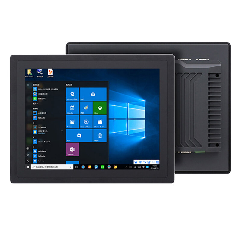 12 Inch Embedded Industrial Computer All-in-One PC Panel with Capacitive Touch Screen Core i3-4120U Built-in WiFi for Win10 Pro