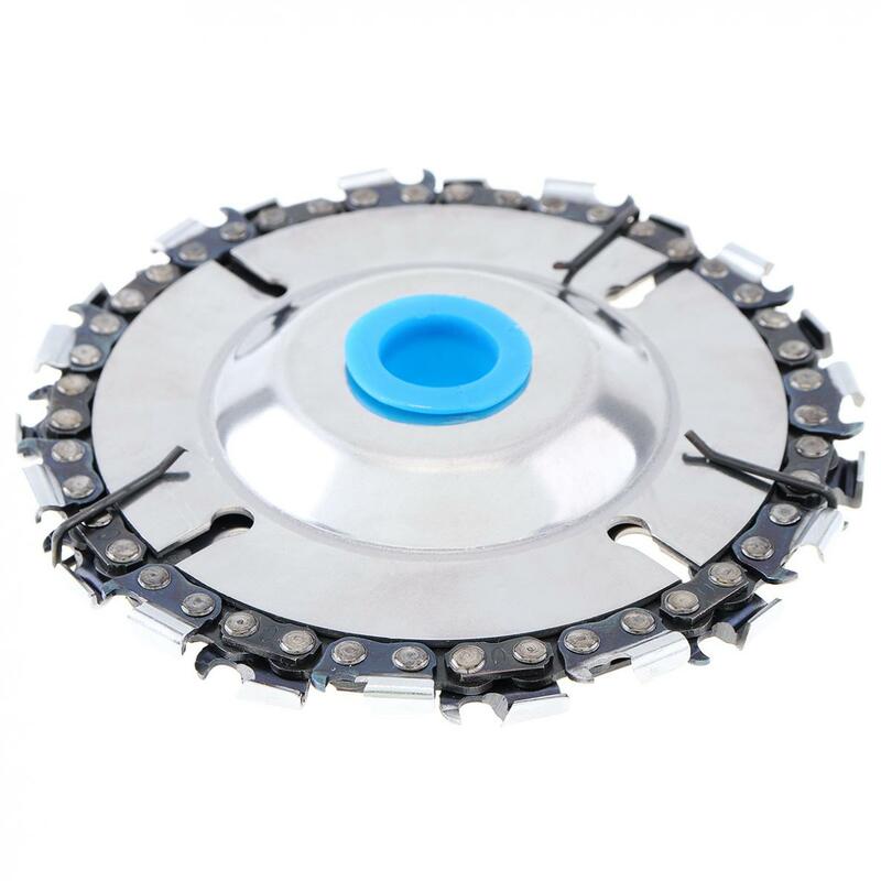4 Inch 22 Tooth Angle Grinder Chain Tray Disc Cutter Wood Grooved Saw Blade Woodworking Chain Grinder Chain Disc 2021