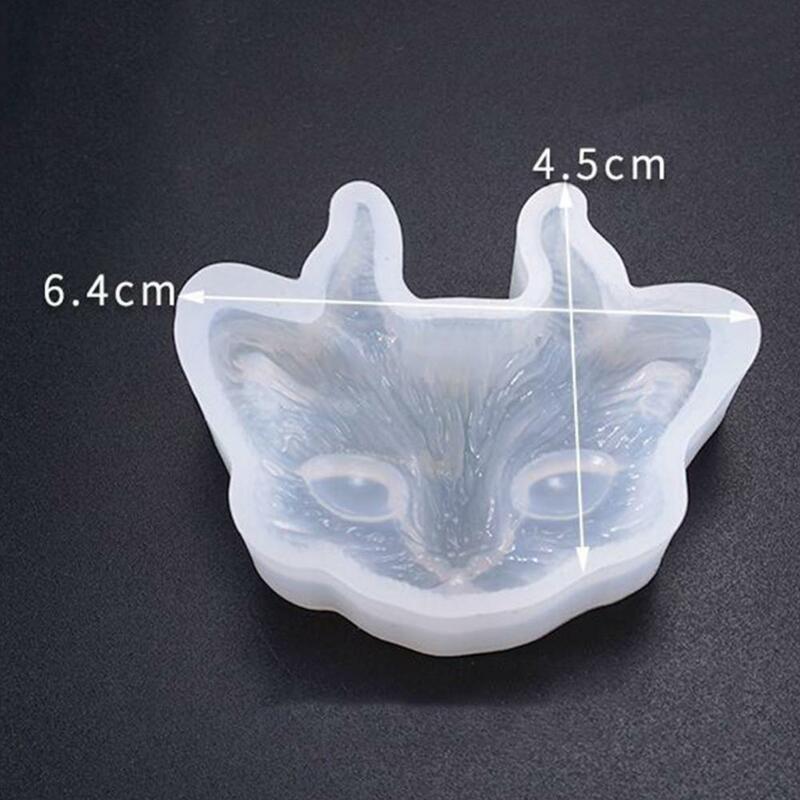 New Transparent Silicone Mould 2/3-eye Devil Cats Head Mold Jewelry Making DIY Craft Resin Epoxy Glue Mold for DIY Jewelry Prop