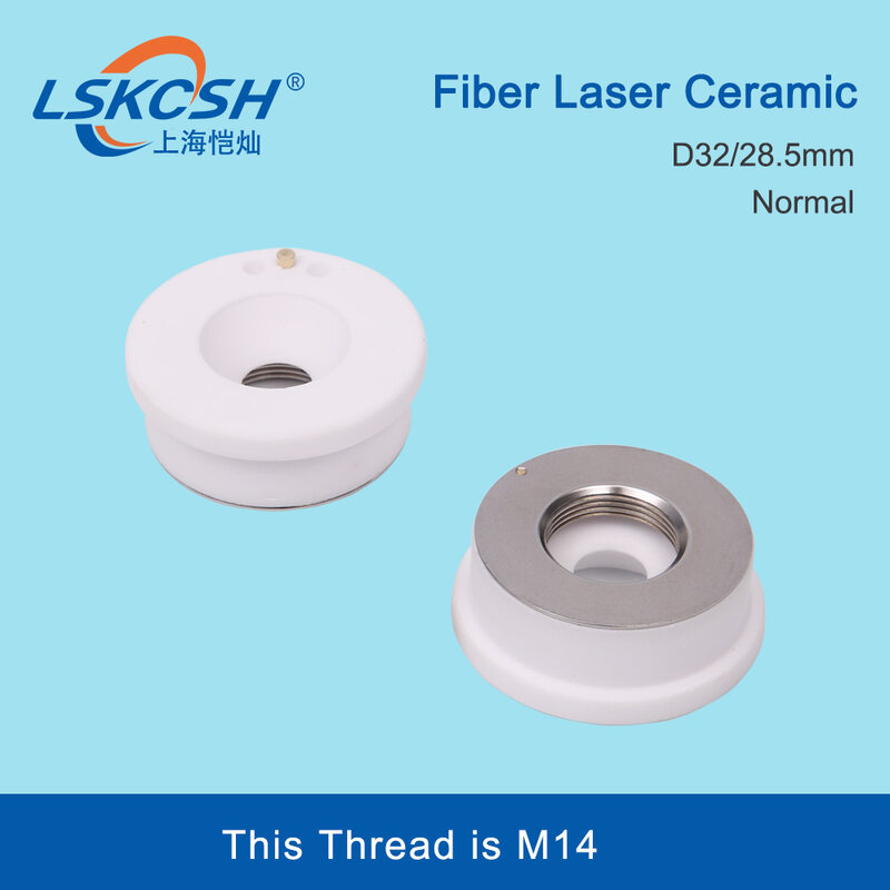 LSKCSH-Soporte de boquilla de cerámica láser, diámetro de 32mm/28,5mm para raytools, cabezal de corte láser de fibra Bodor BT240S BM109 BM111 BM114S M14mm