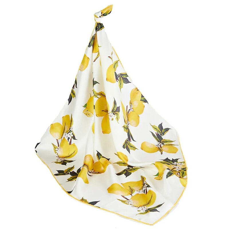 CISULI-bufanda de sarga de seda 100% para mujer, pañuelo cuadrado de seda pura, 70x70, 06