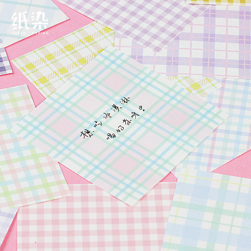 1pack Checks Party Series Memo Pad Background Decorative Notes Memo Notepad School Office Supply Escolar Papelaria Stationery