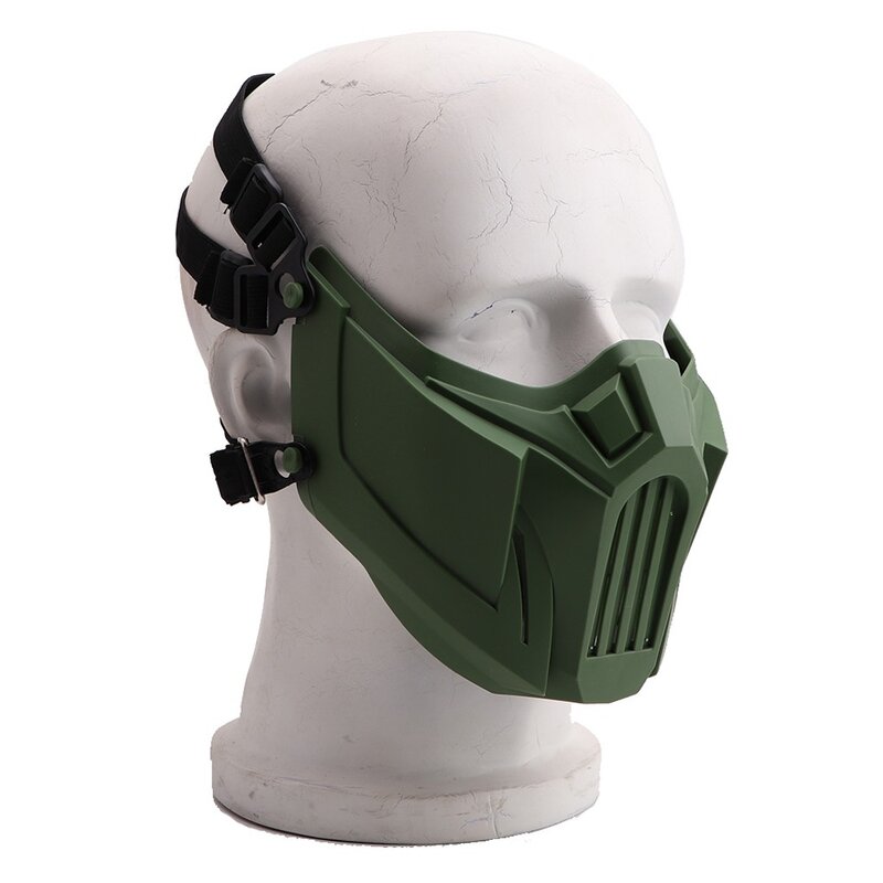 Maschera respiratoria per mascherata all'aperto antivento antipolvere Cosplay sci ciclismo maschera di sicurezza regolabile mascara