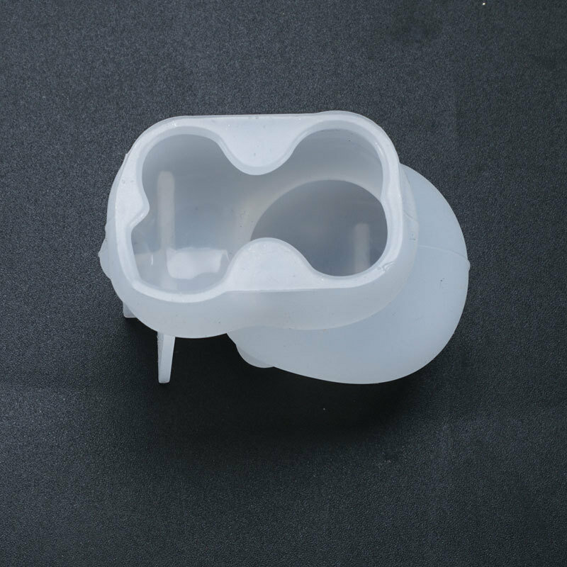 Molde de silicona de cristal para Decoración de mesa, moldes de dibujos animados de animales pequeños, cervatillo tridimensional, adorno de resina
