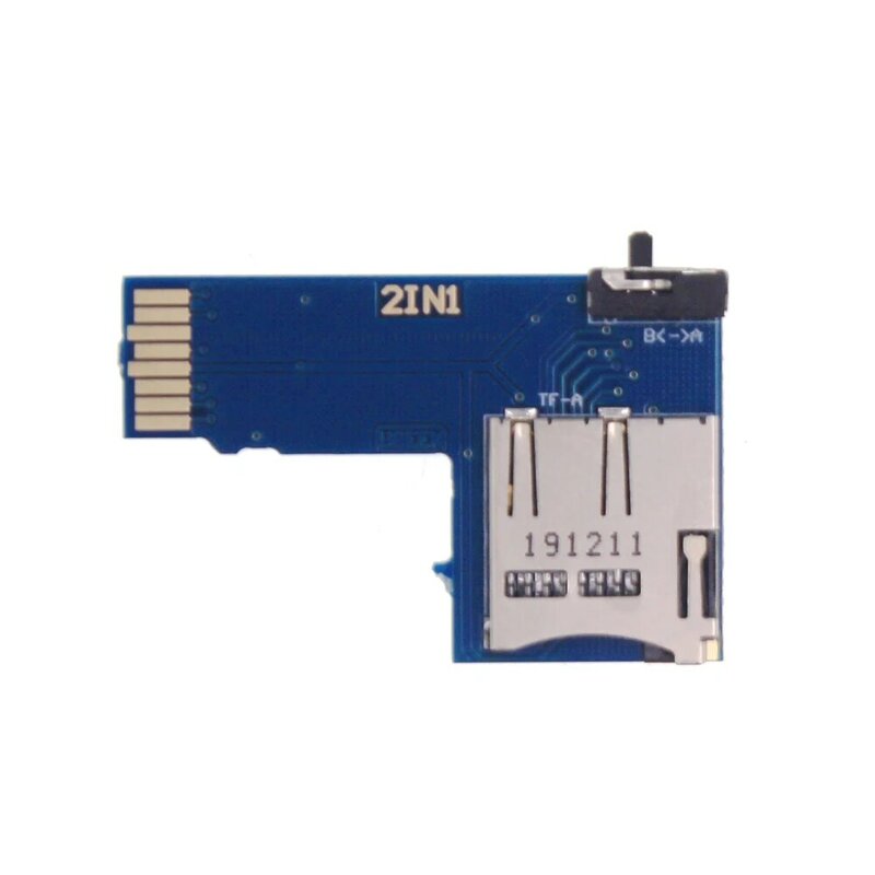 Placa de memória com adaptador de cartão tf duplo raspberry pi 4, 2 em 1, adaptador de cartão micro sd tf duplo para raspberry pi 3/zero w