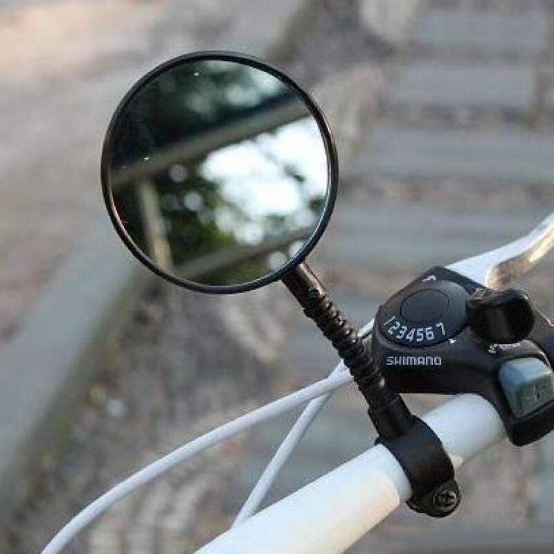 Adjustable Bicycle Rearview Mirror with Reflector Safety Bike Riding Accessories  Rearview Mirror