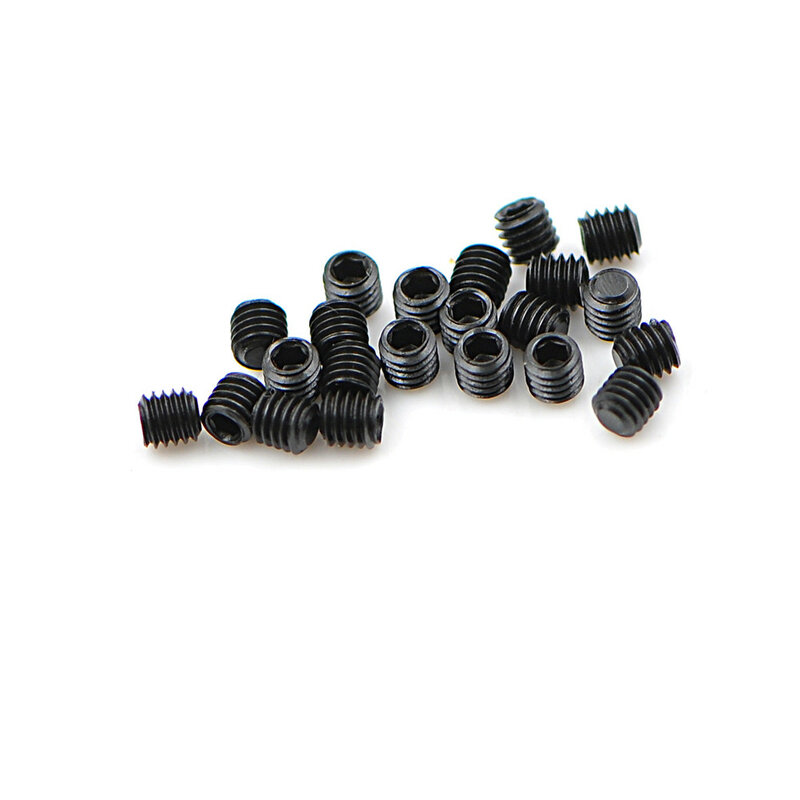Vis de fixation hexagonales en acier inoxydable, petit jeu de 20 pièces, M3X3mm M3X4mm, noir, pour bricolage, fabrication de modèles