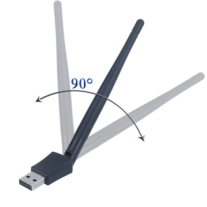 802.11B/G/N/AC Dual Band 600Mbps RTL8811CU อะแดปเตอร์ไร้สาย USB WiFi dongle 2.4G & 5.8G เสาอากาศ Wifi ภายนอกคอมพิวเตอร์